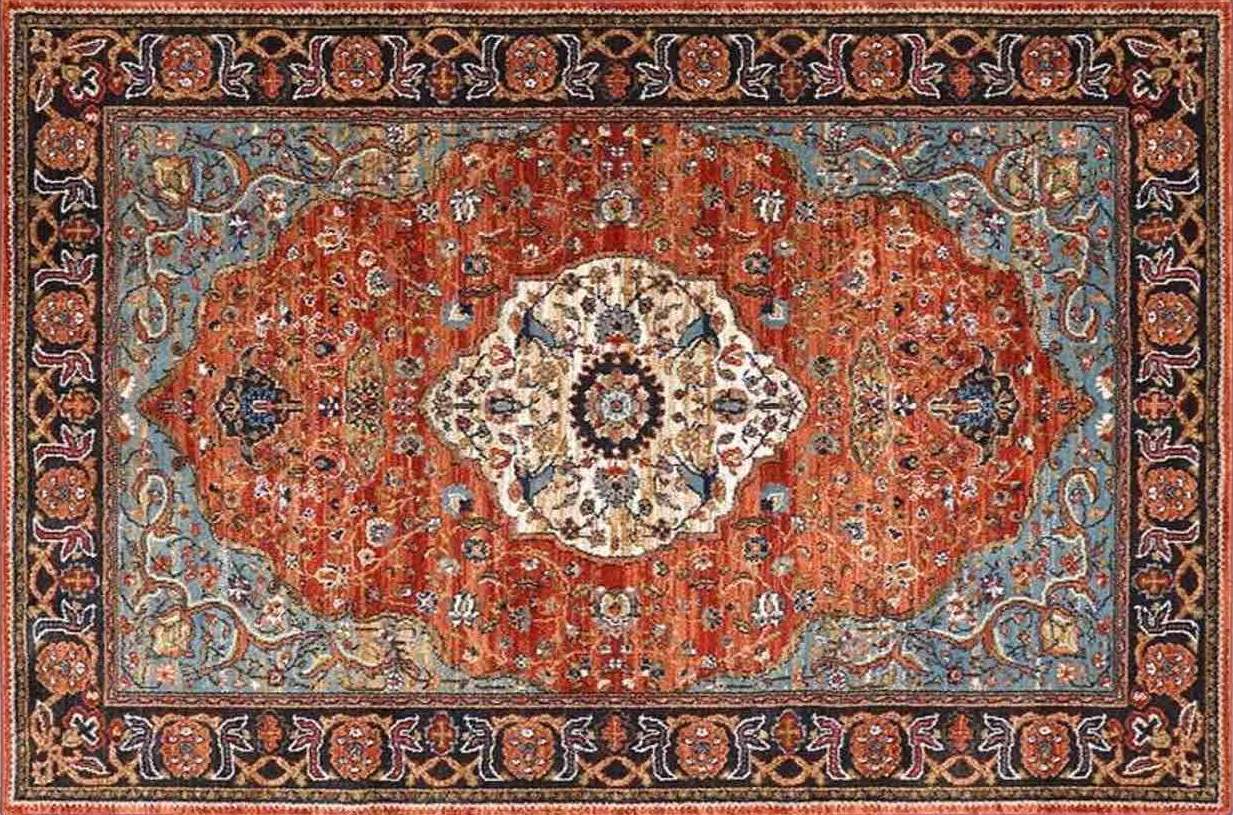 Pet Friendly Spice Market Han Sapphire Rug