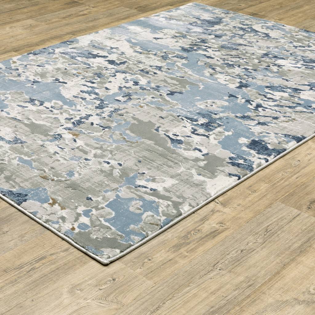 pet friendly rugs stain resistant area rugs pet proof rugs pet proof carpets oriental weavers Easton 3317e Ivory Blue Area Rug