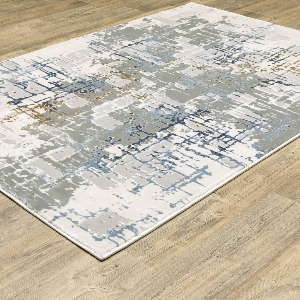 pet friendly rugs stain resistant area rugs pet proof rugs pet proof carpets oriental weavers Easton 8111X Ivory Blue Area Rug