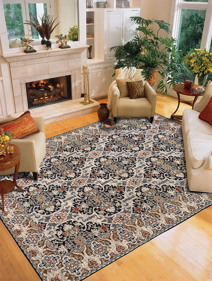 Pet Friendly Spice Market Han Sapphire Rug pet proof stain resistant area rug online everstrand fiber karastan