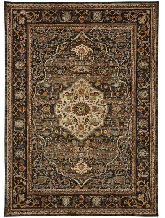Pet Friendly Spice Market Petra Charcoal Rug stain proof area rug for pets online karastan area rug