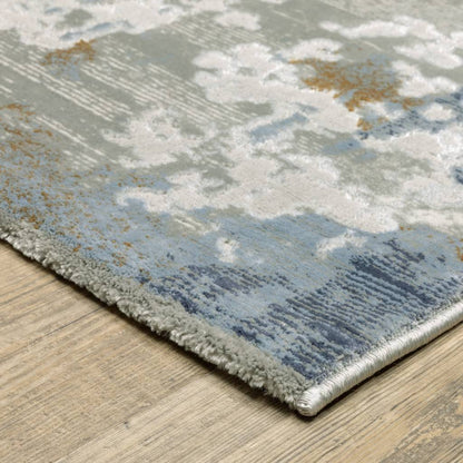 pet friendly rugs stain resistant area rugs pet proof rugs pet proof carpets oriental weavers Easton 8111X Ivory Blue Area Rug