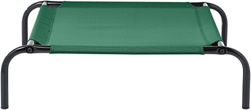 Cooling Elevated Pet Bed, Extra Small (28 x 21 x 7 Inches), Green