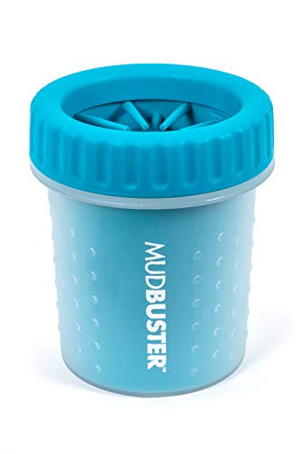 MudBuster Portable Dog Paw Cleaner, Small, Blue