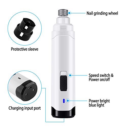 Professional 2-Speed Electric Rechargeable Pet Nail Trimmer