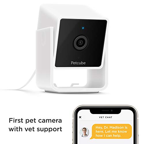 Petcube Cam Pet Monitoring Camera with Built-in Vet Chat for Cats & Dogs, with 1080p HD Video