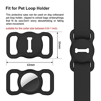 Airtag Dog Collar Holder, 1 Pack (Black)