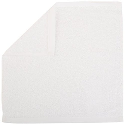 Fast Drying, Extra Absorbent, Terry Cotton Washcloths, White - Pack of 24