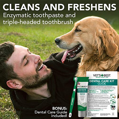 Vet’s Best Dog Toothbrush and Enzymatic Toothpaste Set