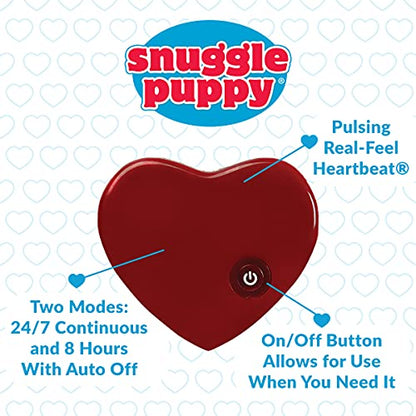 Snuggle Puppy Heartbeat Stuffed Toy for Dogs - Pet Anxiety Relief and Calming Aid