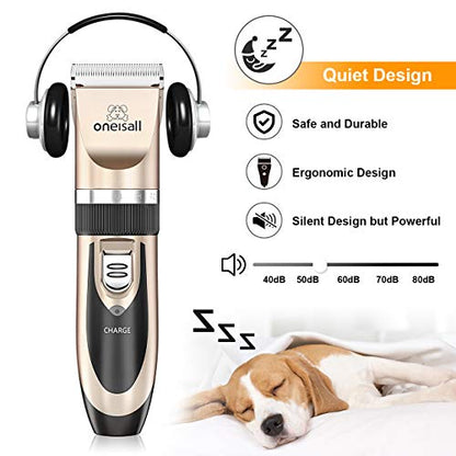 Dog Shaver Clippers Low Noise, Rechargeable & Cordless