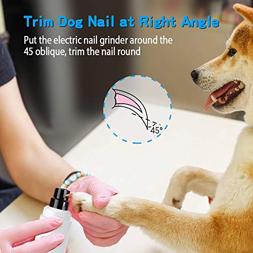Professional 2-Speed Electric Rechargeable Pet Nail Trimmer