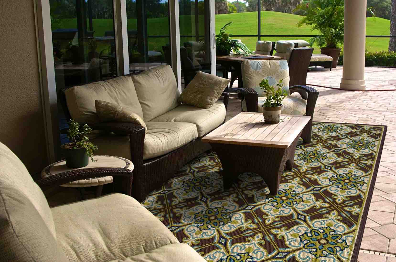 Pet Friendly Caspian 1005D Rug oriental weavers stain proof outdoor area rug