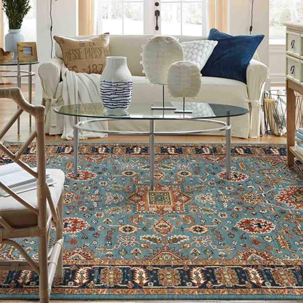 Pet Friendly Spice Market Deir Aquamarine Rug stain resistant area rug good for pets and kids karastan spice market rugs